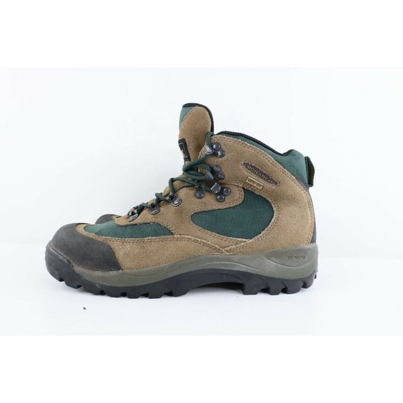 Vintage 90s Mens Size 8 Womens 10 Goretex Waterproof Hiking Ankle Boots Brown main image 8